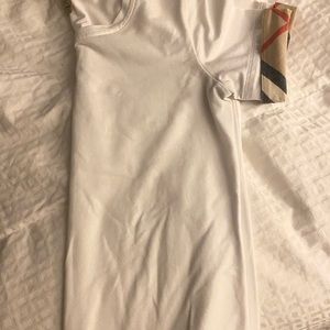 White signature Burberry Brit Tee